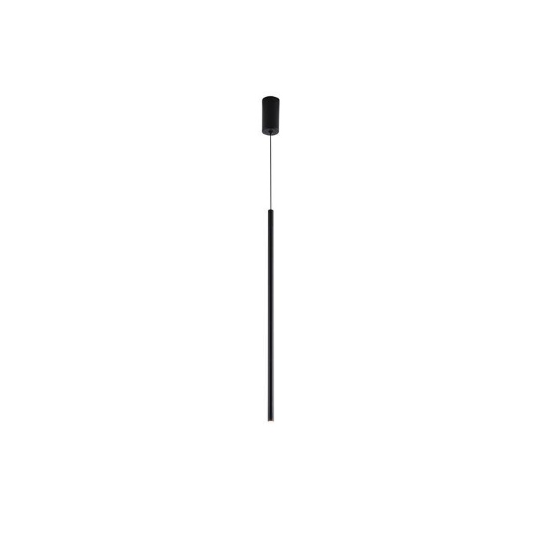 Arte Illumina Φωτιστικό Κρεμαστό LED 3W 3000K 300lm Φ60X1200mm Μαύρο Αλουμίνιο CASCADE (144-16080)