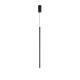 Arte Illumina Φωτιστικό Κρεμαστό LED 3W 3000K 300lm Φ60X1200mm Μαύρο Αλουμίνιο CASCADE (144-16080)