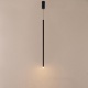 Arte Illumina Φωτιστικό Κρεμαστό LED 3W 3000K 300lm Φ60X1200mm Μαύρο Αλουμίνιο CASCADE (144-16080)