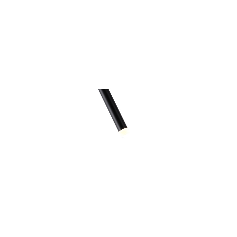 Arte Illumina Φωτιστικό Κρεμαστό LED 3W 3000K 300lm Φ60X1200mm Μαύρο Αλουμίνιο CASCADE (144-16080)