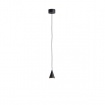 Arte Illumina Φωτιστικό Κρεμαστό LED 5W 500lm 3000K 80X1200mm Μαύρο CAMPANELLE (144-16090)