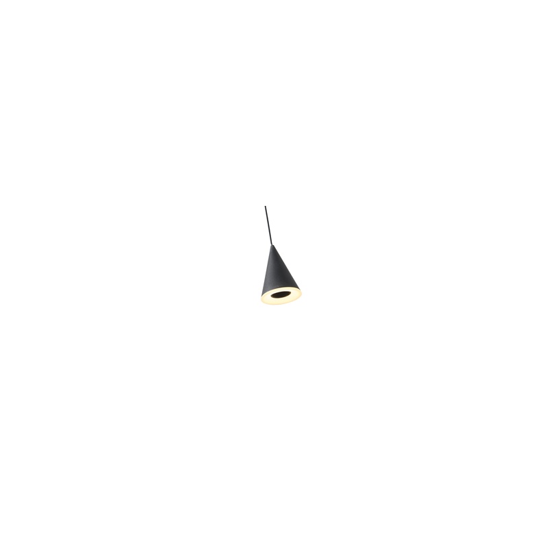 Arte Illumina Φωτιστικό Κρεμαστό LED 25W 3000K 680X1200mm Μαύρο CAMPANELLE (144-16091)
