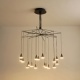 Arte Illumina Φωτιστικό Κρεμαστό LED 90W 3000K Φ1000X1200mm Μαύρο CAMPANELLE (144-16093)