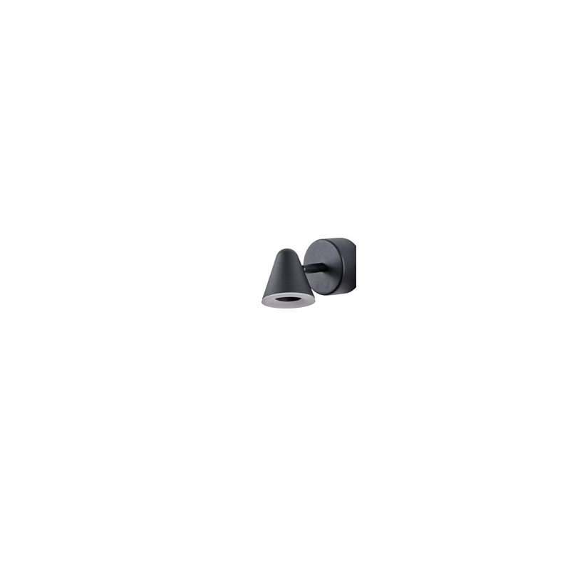 Arte Illumina Απλίκα Τοίχου 5W 3000K 80Χ135mm Μαύρο CAMPANELLE (144-16094)