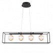 Arte Illumina Φωτιστικό Κρεμαστό Μέταλλο LED 14W 3000Κ 650lm 80X1200mm Μαύρο BOX (144-16110)