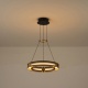 Arte Illumina Φωτιστικό Κρεμαστό LED 21W 3000K 2100lm 420X1200mm Μαύρο Χρυσό Αλουμινίου LUIS (144-17040)
