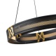 Arte Illumina Φωτιστικό Κρεμαστό LED 21W 3000K 2100lm 420X1200mm Μαύρο Χρυσό Αλουμινίου LUIS (144-17040)