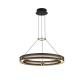 Arte Illumina Φωτιστικό Κρεμαστό LED 33W 3000K 3300lm 620X1200mm Αλουμινίου Μαύρο -Χρυσό LUIS (144-17041)