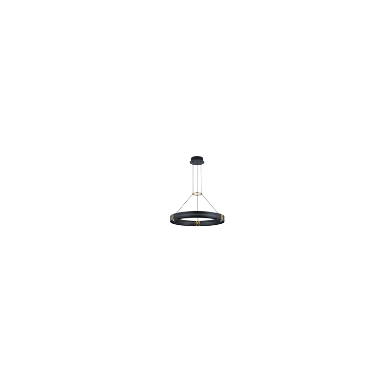 Arte Illumina Φωτιστικό Κρεμαστό LED 33W 3000K 3300lm 620X1200mm Αλουμινίου Μαύρο -Χρυσό LUIS (144-17041)