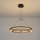 Arte Illumina Φωτιστικό Κρεμαστό LED 33W 3000K 3300lm 620X1200mm Αλουμινίου Μαύρο -Χρυσό LUIS (144-17041)