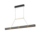 Arte Illumina Φωτιστικό Κρεμαστό LED 21W 3000K 2100lm 1200X1200mm Αλουμινίου Μαύρο -Χρυσό LUIS (144-17043)