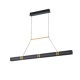 Arte Illumina Φωτιστικό Κρεμαστό LED 21W 3000K 2100lm 1200X1200mm Αλουμινίου Μαύρο -Χρυσό LUIS (144-17043)