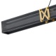 Arte Illumina Φωτιστικό Κρεμαστό LED 21W 3000K 2100lm 1200X1200mm Αλουμινίου Μαύρο -Χρυσό LUIS (144-17043)