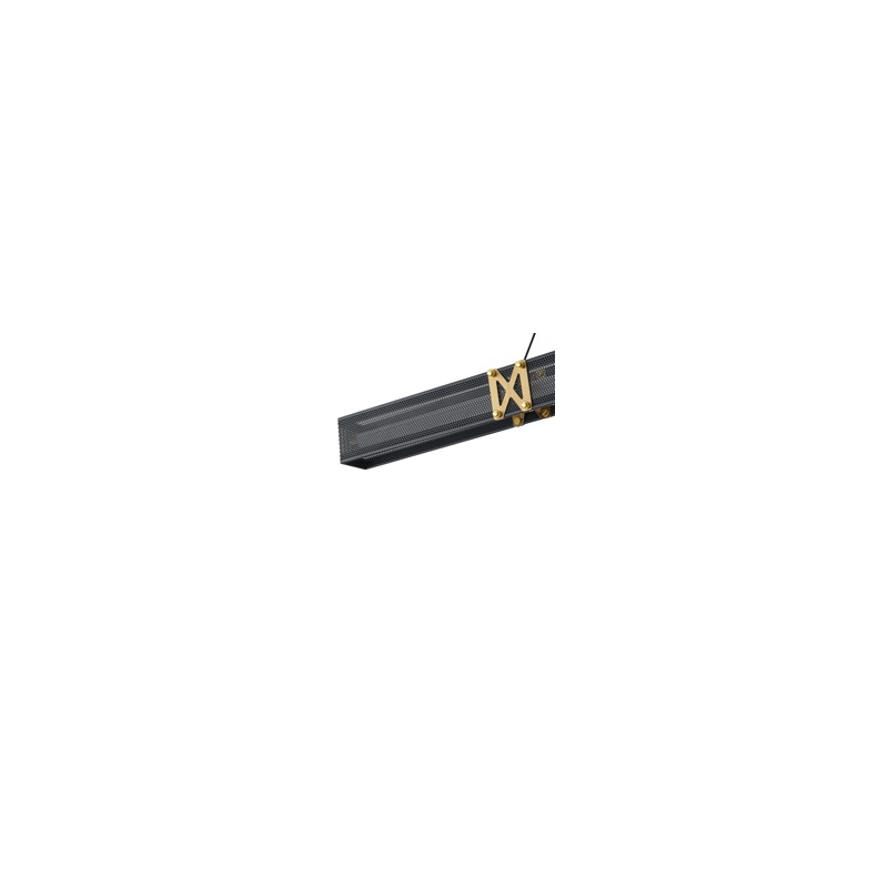 Arte Illumina Φωτιστικό Κρεμαστό LED 21W 3000K 2100lm 1200X1200mm Αλουμινίου Μαύρο -Χρυσό LUIS (144-17043)