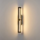 Arte Illumina Απλίκα TOIXOY LED 13W 3000K 1300lm 600X100mm Αλουμινίου Μαύρο -Χρυσό LUIS (144-17044)