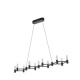 Arte Illumina Φωτιστικό Κρεμαστό LED 58W 3000K 5800lm 1200X1500mm Αλουμινίου Μαύρο Χρυσό VELAS (144-17051)