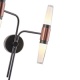 Arte Illumina Απλίκα TOIXOY LED 2X6W 3000K 1200lm 420X130mm Αλουμίνιο Μαύρο Χρυσό VELAS (144-17053)