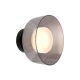 Arte Illumina Απλίκα Τοίχου Μέταλλο με Γυαλί LED 8W 3000K 624lm 200Χ200mm Μαύρο και Γραφίτης NIMBUS (144-18012)