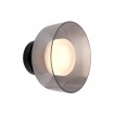 Arte Illumina Απλίκα Τοίχου Μέταλλο με Γυαλί LED 8W 3000K 624lm 200Χ200mm Μαύρο και Γραφίτης NIMBUS (144-18012)