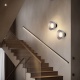 Arte Illumina Απλίκα Τοίχου Μέταλλο με Γυαλί LED 8W 3000K 624lm 200Χ200mm Μαύρο και Γραφίτης NIMBUS (144-18012)