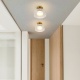 Arte Illumina Απλίκα Τοίχου Γυαλί METAΛΛΟ με Γυαλί LED 8W 3000Κ 624lm 200Χ200mm Μπρονζέ και Διάφανο NIMBUS (144-18013)