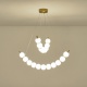 Arte Illumina Φωτιστικό Κρεμαστό Μέταλλο LED 19W 3000K 1170lm 800X1420mm Μπρονζέ με Λευκό TREA (144-18042)