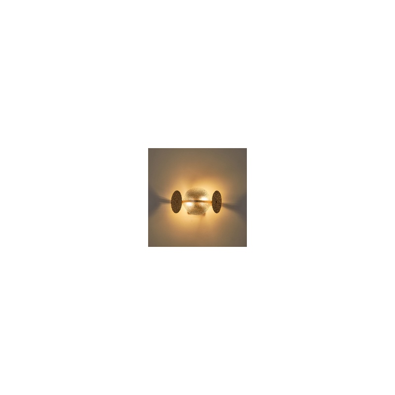 Arte Illumina Απλίκα Τοίχου Χρυσή 2XE14 ΜΑΧ 40W 160Χ330Χ180mm GLOW (144-24040)