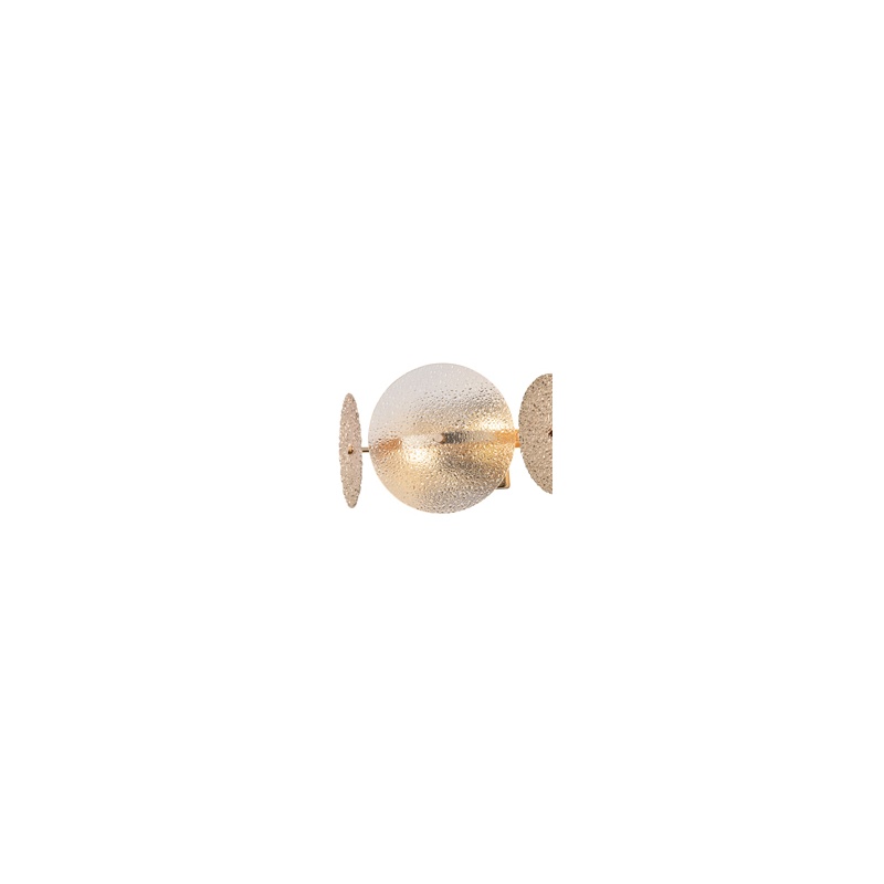 Arte Illumina Απλίκα Τοίχου Χρυσή 2XE14 ΜΑΧ 40W 160Χ330Χ180mm GLOW (144-24040)