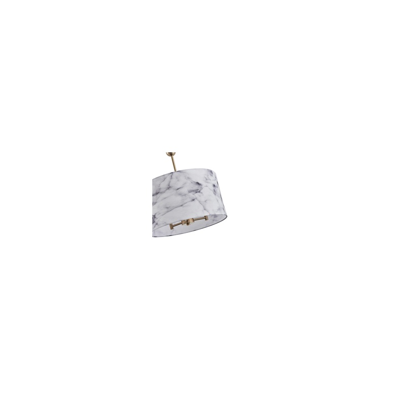 Arte Illumina Κρεμαστό Φωτιστικό Ύφασμα Τρίφωτο 3XE14 Max 15W Φ380X690mm VERONA (144-24066)