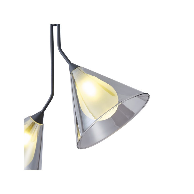 Arte Illumina ΓυαλίΝΟ Φωτιστικό Κρεμαστό Δίφωτο ΦΙΜΕ G9 Max 2x10W 410x1800mm DELTA (144-24112)