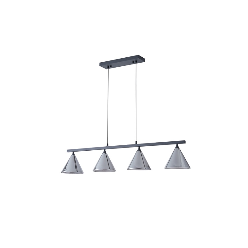 Arte Illumina ΓυαλίΝΟ Φωτιστικό Κρεμαστό Τετράφωτο ΦΙΜΕ G9 Max 4x10W 1080x1410mm DELTA (144-24114)