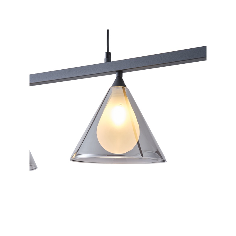 Arte Illumina ΓυαλίΝΟ Φωτιστικό Κρεμαστό Τετράφωτο ΦΙΜΕ G9 Max 4x10W 1080x1410mm DELTA (144-24114)