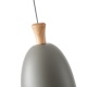 Arte Illumina Φωτιστικό Κρεμαστό Μεταλλικό1XΕ27 Max 15W 230X230mm Γκρι SIMPLO (144-24121)
