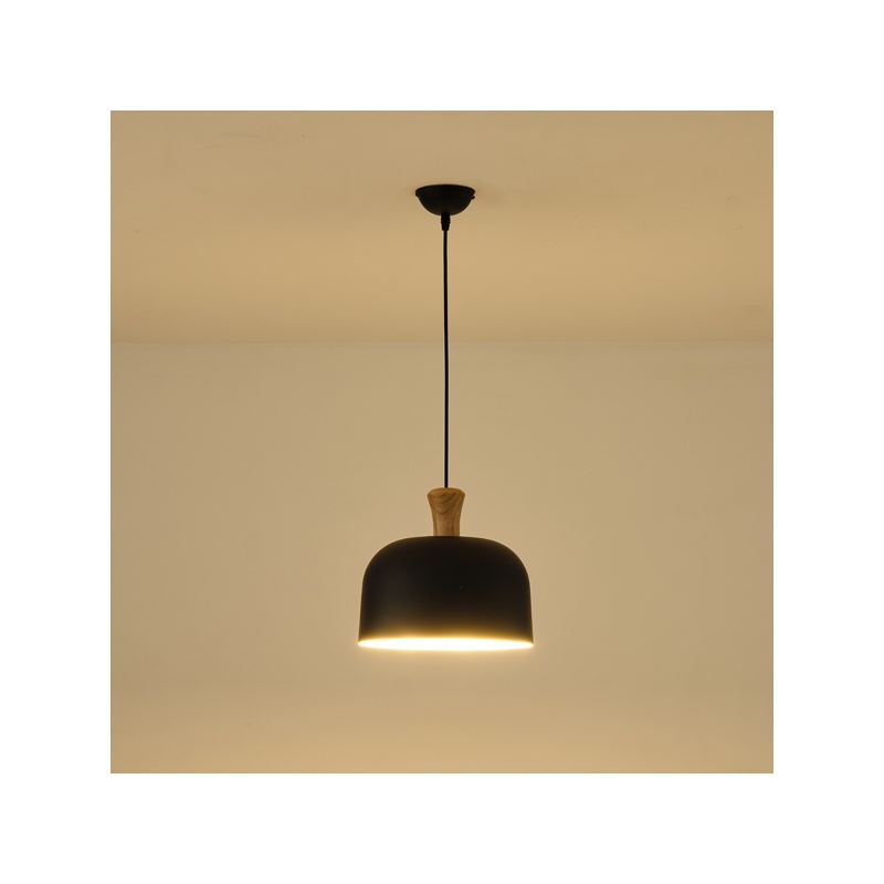 Arte Illumina Φωτιστικό Κρεμαστό Μεταλλικό1XΕ27 Max 15W 270X1300mm Μαύρο SIMPLO (144-24127)