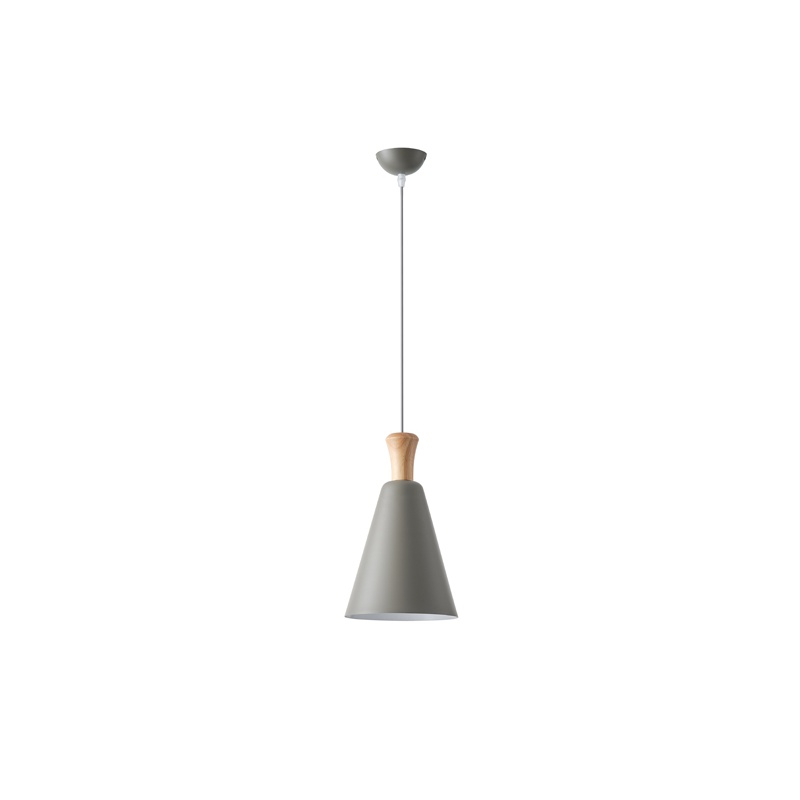 Arte Illumina Φωτιστικό Κρεμαστό Μεταλλικό 1XΕ27 Max15W 200X1380mm Γκρι SIMPLO (144-24129)