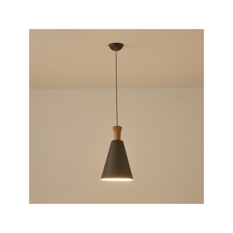 Arte Illumina Φωτιστικό Κρεμαστό Μεταλλικό 1XΕ27 Max15W 200X1380mm Γκρι SIMPLO (144-24129)