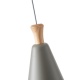 Arte Illumina Φωτιστικό Κρεμαστό Μεταλλικό 1XΕ27 Max15W 200X1380mm Γκρι SIMPLO (144-24129)