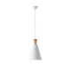 Arte Illumina Φωτιστικό Κρεμαστό Μεταλλικό1XΕ27 Max 15W 200X1380mm Άσπρο SIMPLO (144-24130)