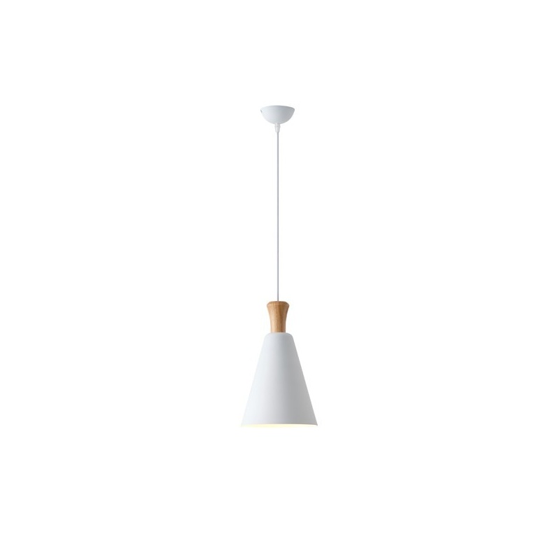 Arte Illumina Φωτιστικό Κρεμαστό Μεταλλικό1XΕ27 Max 15W 200X1380mm Άσπρο SIMPLO (144-24130)
