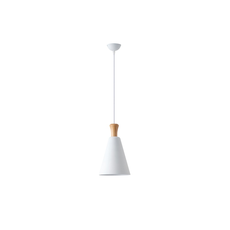 Arte Illumina Φωτιστικό Κρεμαστό Μεταλλικό1XΕ27 Max 15W 200X1380mm Άσπρο SIMPLO (144-24130)