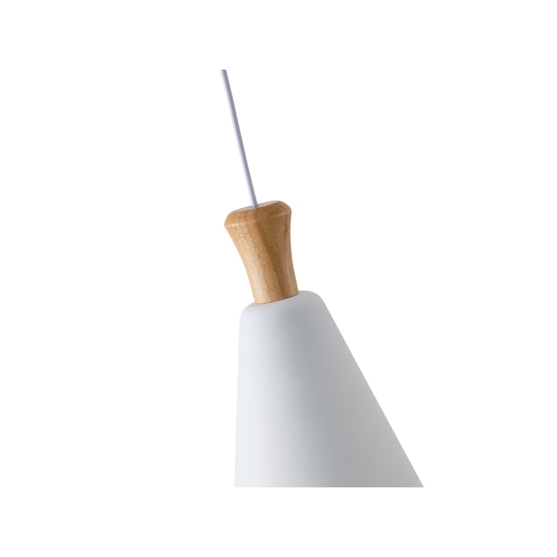 Arte Illumina Φωτιστικό Κρεμαστό Μεταλλικό1XΕ27 Max 15W 200X1380mm Άσπρο SIMPLO (144-24130)
