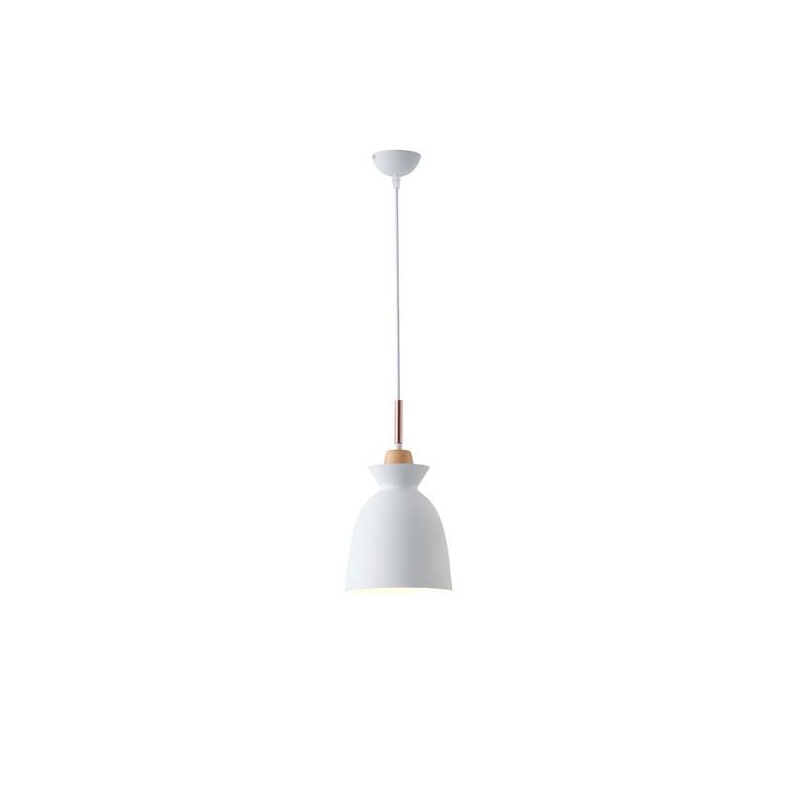 Arte Illumina Φωτιστικό Κρεμαστό Μεταλλικό1XΕ27 Max 15W 195X1294mmΆσπρο SIMPLO (144-24137)