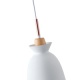 Arte Illumina Φωτιστικό Κρεμαστό Μεταλλικό1XΕ27 Max 15W 195X1294mmΆσπρο SIMPLO (144-24137)