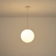 Arte Illumina Φωτιστικό Κρεμαστό Μεταλλικό 1XΕ27 Max 15W 300X1370mm Λευκό SELINI (144-24141)