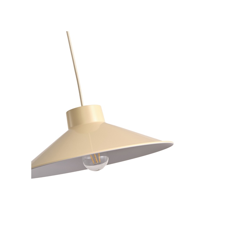 Arte Illumina Φωτιστικό Κρεμαστό Μονόφωτο 1XΕ27 Max 15W 360X1150mm ΚΡΕΜ NELI (144-28506)