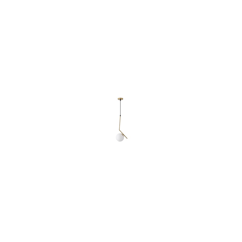 Arte Illumina Φωτιστικό Κρεμαστό Γυαλί 1XE27 Max 15W 220X150X1460mm Άσπρο ORBA (144-28515)