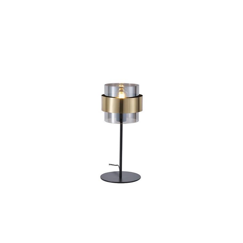 Arte Illumina Φωτιστικό Επιτραπέζιο E27 Max 15W 180X415mm Μαύρο Χρυσό RELIAC (144-28543)