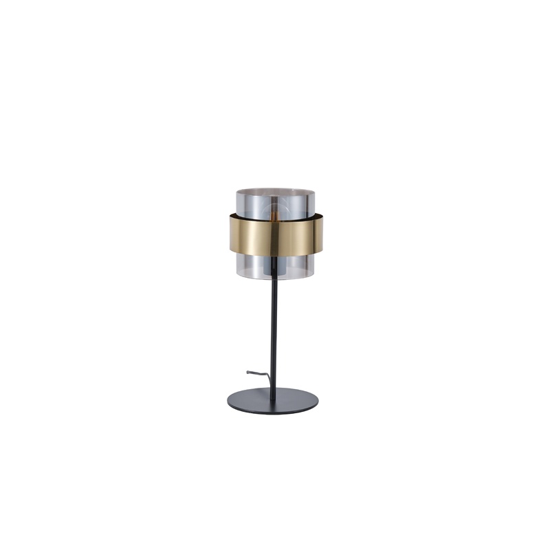 Arte Illumina Φωτιστικό Επιτραπέζιο E27 Max 15W 180X415mm Μαύρο Χρυσό RELIAC (144-28543)