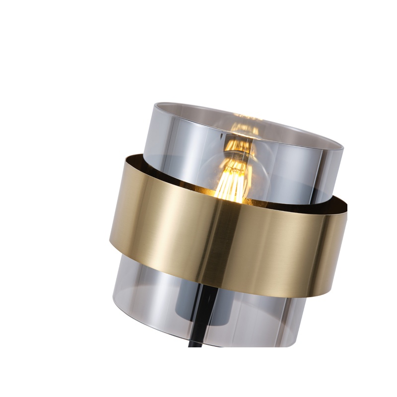Arte Illumina Φωτιστικό Επιτραπέζιο E27 Max 15W 180X415mm Μαύρο Χρυσό RELIAC (144-28543)