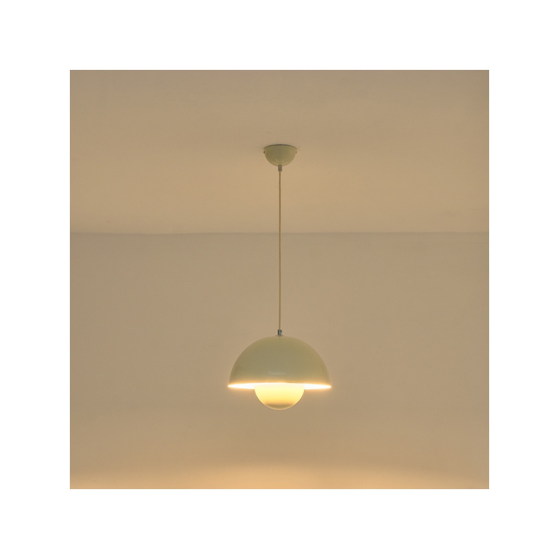 Arte Illumina Φωτιστικό Κρεμαστό Μεταλλικό 1ΧE27 Max 15W 300X1290mm Γαλακτερό Λευκό JARDEN (144-28553)